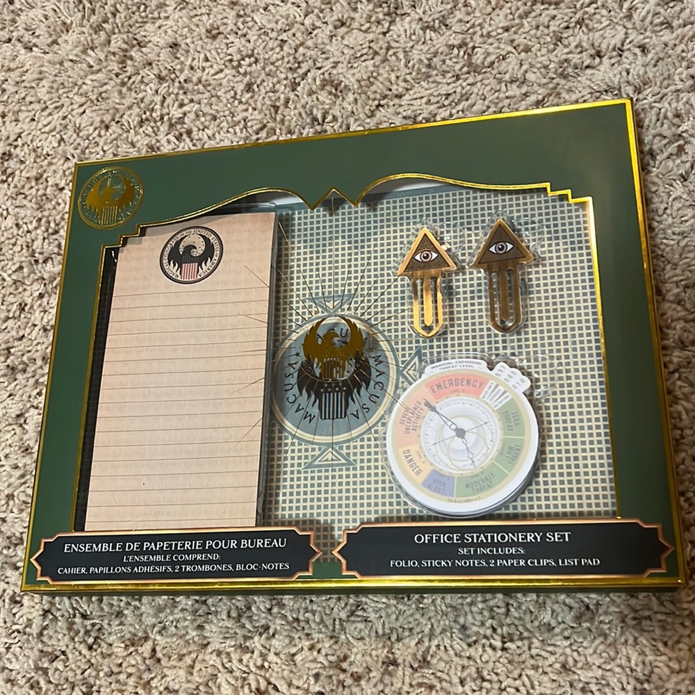 BNWT rare Lootcrate Harry Potter Office Stationery Set Collector’s Bundle